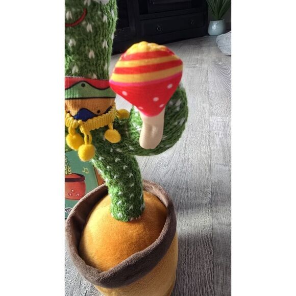 Dancing Cactus Plush Toy Lighted Electronic Recording Shake With Song Funny - Picture 11 of 16